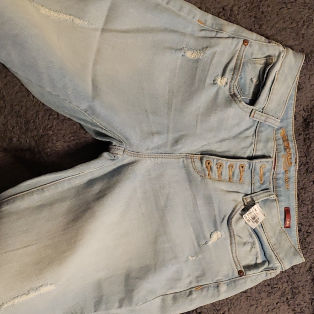 High waisted Flare Jean's